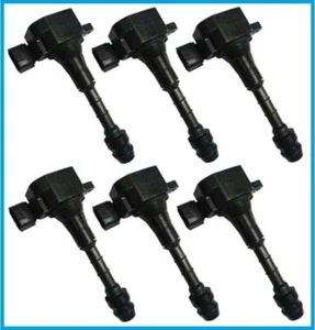 OEM COIL PACK SET (6 PCE) FOR NISSAN M35 STAGEA VQ25DET VQ25 - Picture 1 of 1