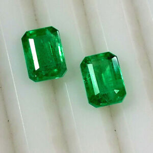 2.03ct Natural Ethiopian Emerald ~ VVS AAA Grade Matching pair for earring