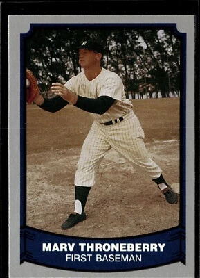1988 Pacific Baseball Legends #48 MARV THRONEBERRY New York Yankees - Image 1 of 2