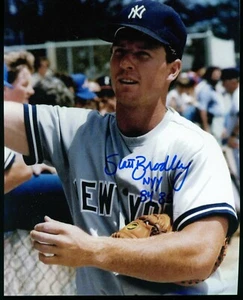 SCOTT BRADLEY signed 8x10 Foto Autogramm YANKEES Authentic Auto Mariners - Bild 1 von 1
