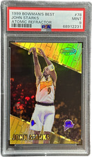 1999 Bowman's Best Atomic Refractor John Starks #78 PSA 9 MINT /100 SP Knicks