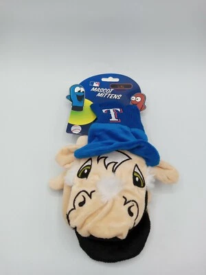 Texas Rangers Mascot Mittens by Forever Collectibles. Youth Size L/XL - Image 1 of 3