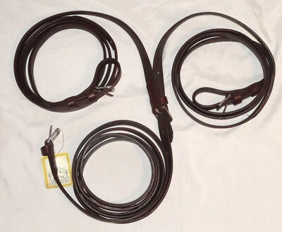 Nuevo de Lote Antiguo Ideal Carro Ecuestre Conducción Cob Talla Marrón Lujo Cuero 16’ Riendas Foto 1 de 4