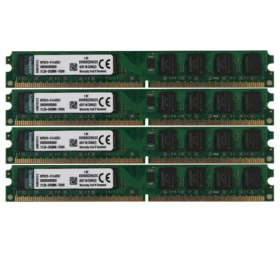 8GB 4X 2GB 2Rx8 PC2-6400 DIMM RAM Desktop DDR2 800Mhz 240Pin Intel CPU Memory !w - Image 1 of 4