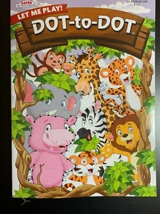 KAPPA DOT TO DOT ACTIVITY BOOK FOR KIDS LET ME PLAY FUN GAMES! ZOO ANIMAL COVER - Picture 1 of 2