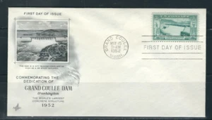 USA SC # 1009 Grand Coulee Dam FDC . Artcraft Cachet - Picture 1 of 1