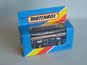 Matchbox MB-17 Titan Bus Cityrama Sightseeing London Tour Bus Boxed 75mm  - Picture 1 of 2