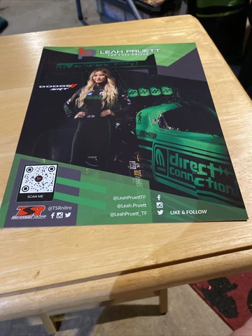 2023 Leah Pruitt NHRA Top Fuel POSTCARD Monster Cover