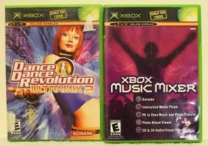 2 XBOX Video Games lot DDR Dance Revolution Ultramix 2 Music Mixer Karaoke - Picture 1 of 4
