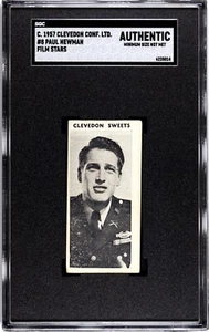 C. 1957 Clevedon Sweets PAUL NEWMAN Film Stars #8 Confectionery SGC AUTHENTIC - Picture 1 of 13