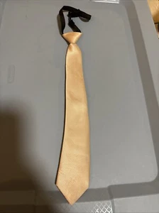 Perry Ellis Gold Boys Adjustable Elastic Tie New without Tags - Picture 1 of 3