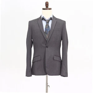 Original Penguin 36R Gray Sport Coat Blazer Jacket Solid 2B Polyester - Picture 1 of 11