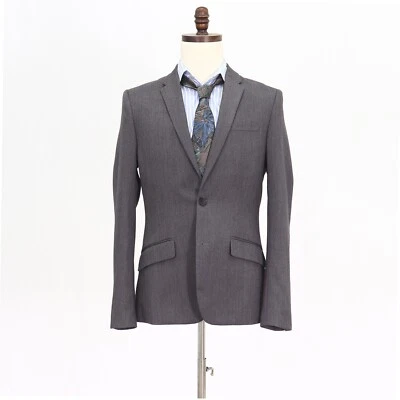 Chaqueta Blazer Abrigo Deportivo Original Penguin 36R Gris Sólido 2B Poliéster Foto 1 de 4