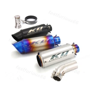 51MM Tip For BMW C600 Sport C650GT 2012-2015 Steel Exhaust Muffler Mid Link Pipe - Picture 1 of 15