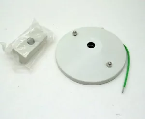 PLC Lighting TR141WH Track Light Suspension Rod Stem Hanger Holder Canopy, White - Picture 1 of 8