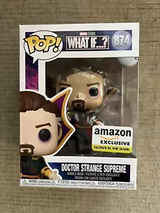 Funko Pop 2021! Exclusivo de Amazon ¿Y si…? GITD Doctor Strange Supreme #874 - Imagen 1 de 6
