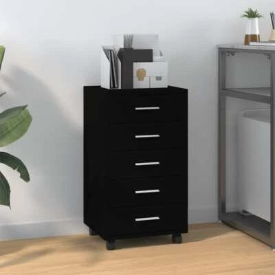 Cajonera con Ruedas Cómoda Móvil Mueble de Cajones Armario Archivador vidaXL - Imagen 1 de 4