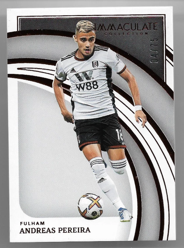 2022-23 Panini Immaculate Base Card : Andreas Pereira #04/75
