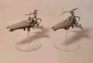 2 Harlequin Skyweaver Jetbikes Aeldari Ynnari Druhkari Warhammer 40k - Bild 1 von 2