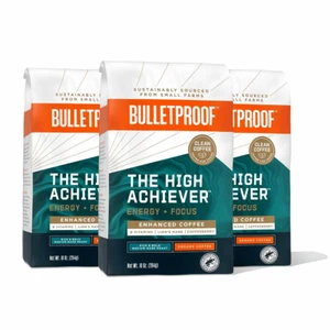 Paquete de 3 café molido Bulletproof the High Achiever de 10 onzas tostado medio oscuro - Imagen 1 de 6