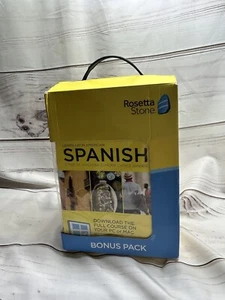 Rosetta Stone Learning Spanish Bonus Pack Bundle Lifetime Online Acces NIB - Picture 1 of 12