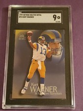 1999 Skybox Molten Metal #93 Kurt Warner HOF Rookie SGC 9 Mint St. Louis Rams 