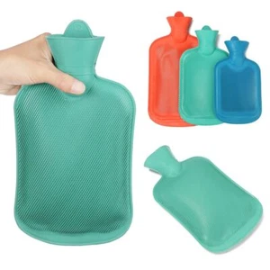 Rubber Heater Hot Water Bottle Home Warming Bag Warm Hands Treasure Hand Warmer - Picture 1 of 17
