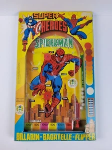 Vintage 1981 Spider-Man Bagatelle Pinball Game Marc Pique Reg Marvel NIB RARE - Picture 1 of 18