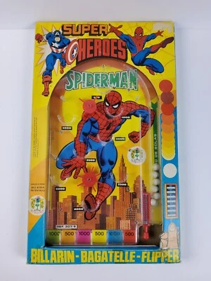 Juego de Pinball Vintage 1981 Spider-Man Bagatelle Marc Piqué Reg Marvel Nuevo en Caja Raro Foto 1 de 4