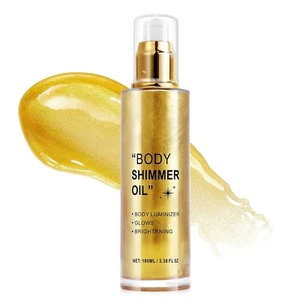 Body Shimmer Oil & Face Brightener, Long-Lasting Glow Luminizer - Picture 1 of 5