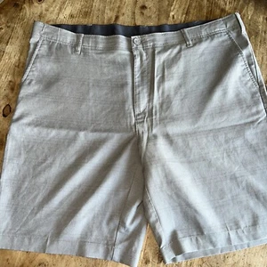 BCG Shorts Herren 42 grau Mid Rise Flatfront Erwachsene Komfort Golfer Golf Komfort - Bild 1 von 6