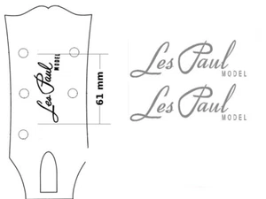 Gibson Les Paul Model guitar decal head stock Restoration water slide Logo 55 - Bild 1 von 1
