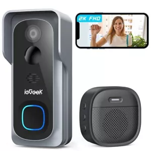 ieGeek 1080P Wireless Video Doorbell Camera Home Battery Chime doorBell Camera - Picture 1 of 9