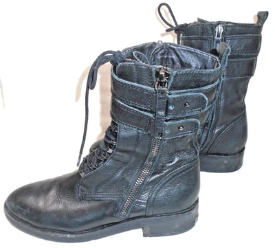 Dolce Vita  Black Women’s Combat Style Boots, Size 7.5, Lace Up/Side Zip - Image 1 of 4