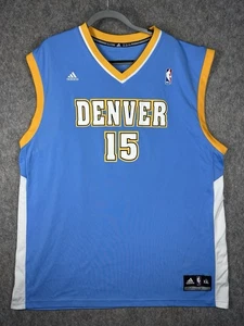 Vintage Adidas Denver Nuggets Carmelo Anthony 15 Trikot Blau 2XL NBA Basketball - Bild 1 von 9