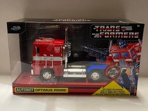 1:24 Autobot Optimus Prime Transformers Jada Toys diecast voiture - Photo 1/3