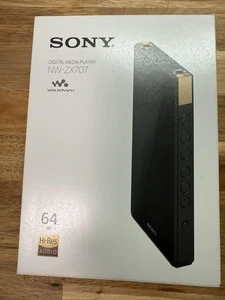 SONY WALKMAN NW-ZX707 64GB Hi-Res ZX Series Audio Player Black - Picture 1 of 7