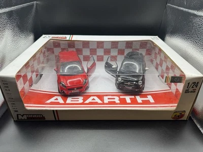 GIFT SET  FIAT GRANDE PUNTO E 500 ABARTH  SCALA 1/24 MOTORAMA COMPLETO SCATOLA!! - Immagine 1 di 4