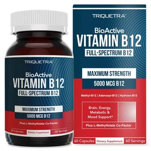 BioActive Vitamin B12 - 5000 mcg, enthält 3 BioActive Formen B12 Plus Methylf... - Bild 1 von 8