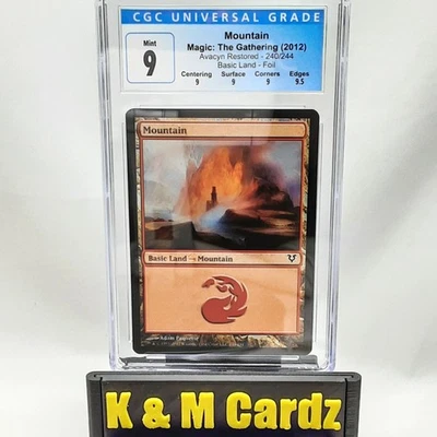 MTG - Avacyn Restored - Mountain - Foil - Graded - CGC 9 - Image 1 of 4