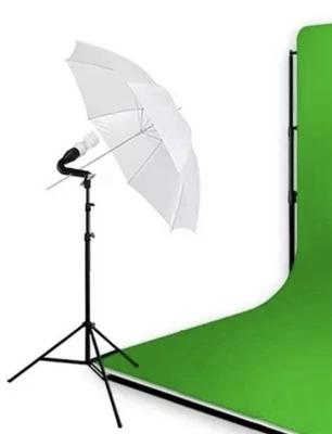 Studio Photography Photo Equipment White Softbox Umbrella Boom Stand Light Kit - Image 1 of 4