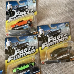 Set minicar pressofuso Fast and Furious Mattel Hot Wheels - Foto 1 di 4