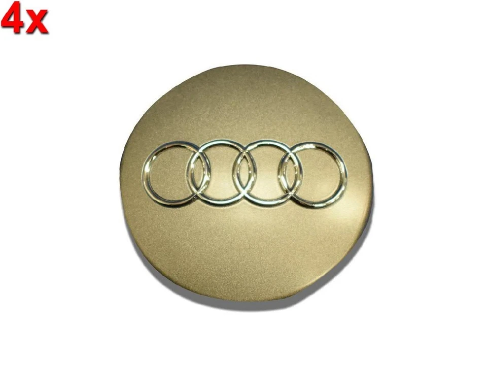 Tapacubos centrales de rueda originales 4 piezas Avus plateados para AUDI A6 C5 Q7 1998-2015 Foto 1 de 1