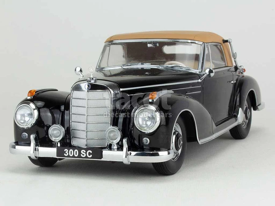 Mercedes-Benz 300 SC Cabriolet (W188) Softtop 1957 schwarz 1 18 KK-Scale