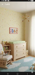 Vintage Winnie Puuh Criss Stitch gerahmt ohne Glas 8x14 - Bild 1 von 9