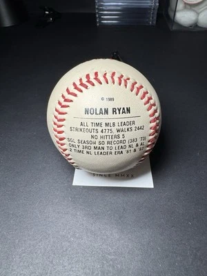Nolan Ryan 1989 Baseball Ball Exclusive Limited Edition 5000th Strike Out  - Image 1 of 4