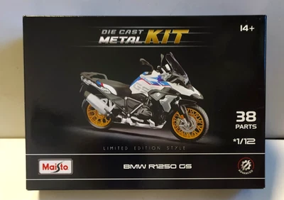 MAISTO 1:12  KIT METALLO E PLASTICA MOTO BMW R1250 GS   38 PEZZI   ART 39171 - Immagine 1 di 2