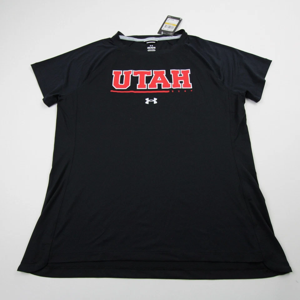 Utah Utes Under Armour Short Sleeve Shirt Women's Black New - Image 1 of 1
