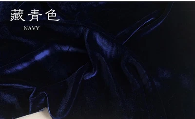 55'' Wide Viscose Silk Velvet Fabric Evening Gowns Wedding Material Velour Silk  - Image 1 of 4