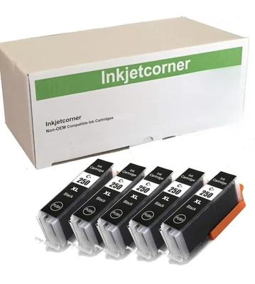 5PK PGI-250XL PGI250XL Ink Cartridges for Canon Pixma MG5620 MG5520 MG6620 MX922 - Image 1 of 4